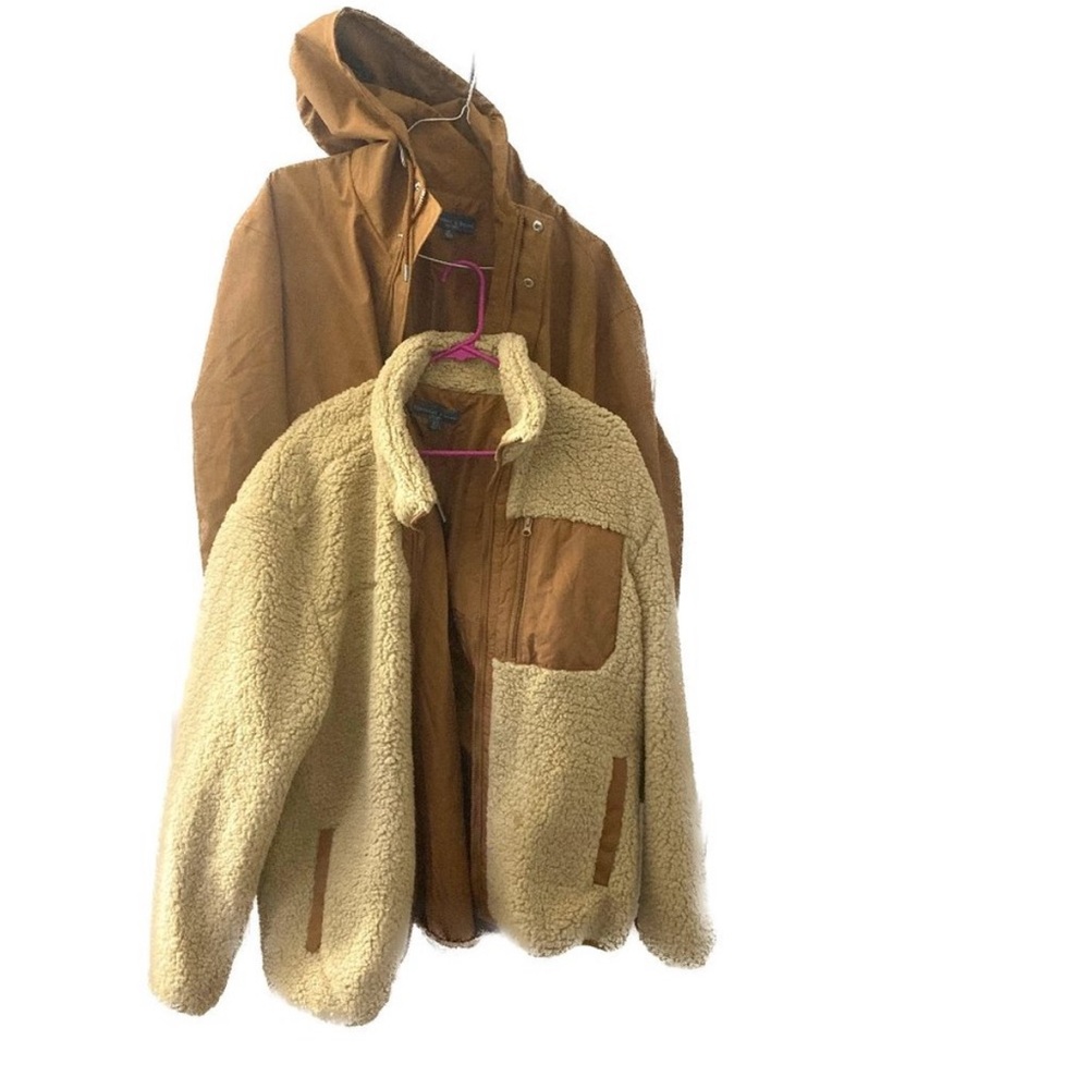 Bleecker & Broad New York TanCream Lightweight Shirt Jackets with Cozy Texture